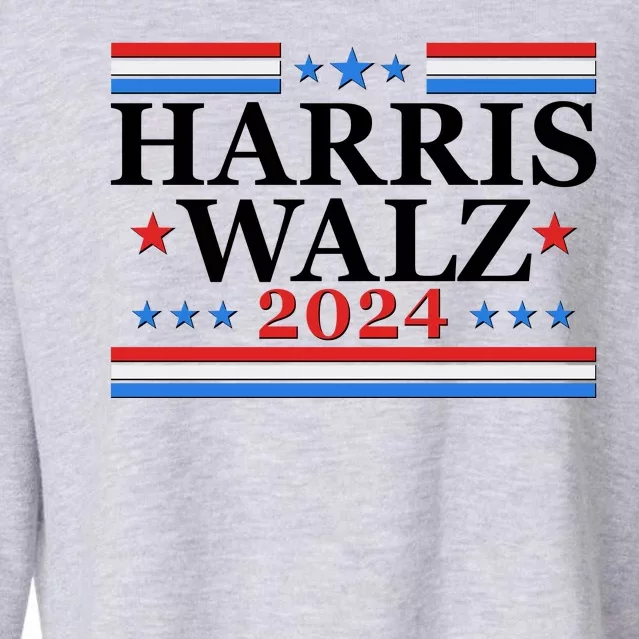 Vote Kamala Harris Tim Walz 2024 Election Cropped Pullover Crew