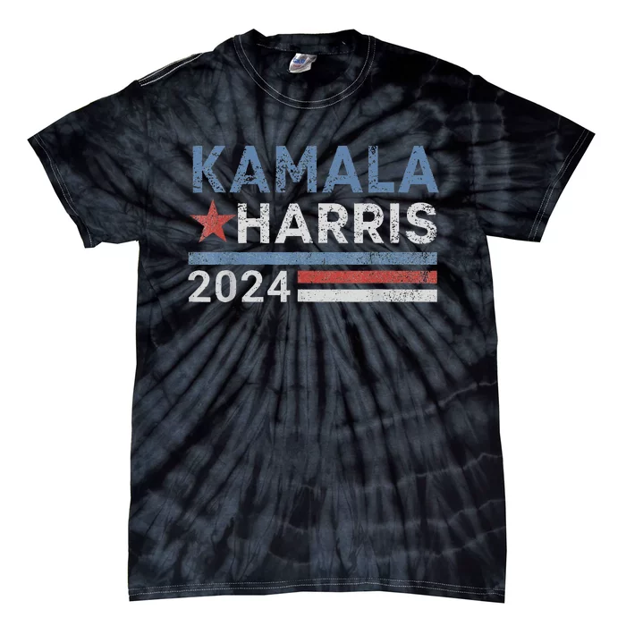 Vintage Kamala Harris 2024 For President Election Campaign Gift Tie-Dye T-Shirt