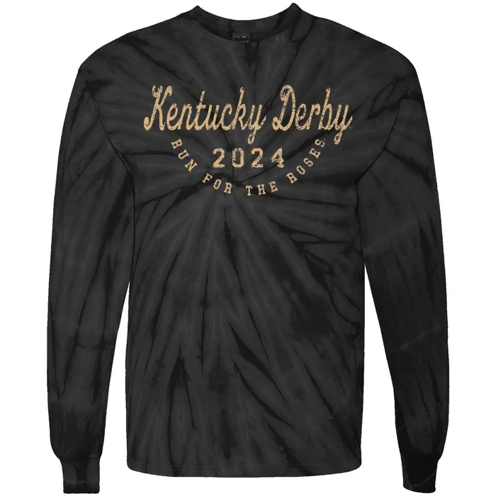 Vintage Kentucky Horse 2024 Tie-Dye Long Sleeve Shirt