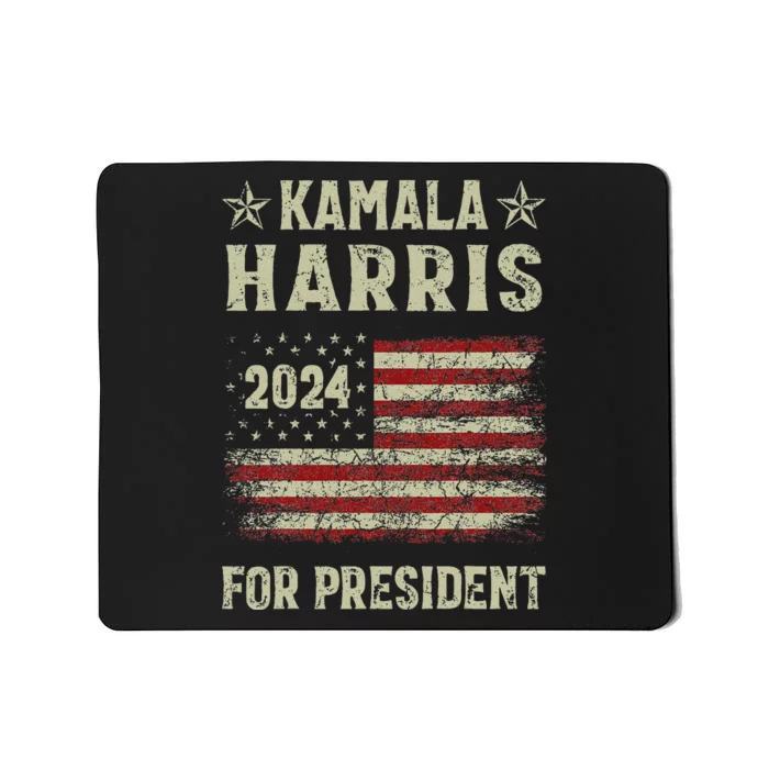 Vintage Kamala Harris 2024 For President Election Campaign Gift Mousepad