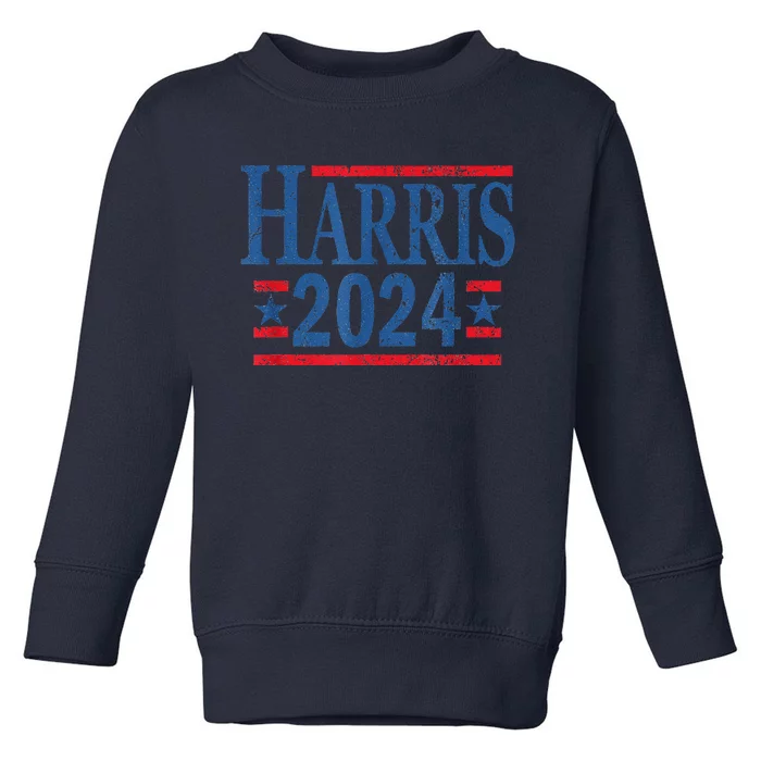 Vintage Kamala Harris 2024 Toddler Sweatshirt