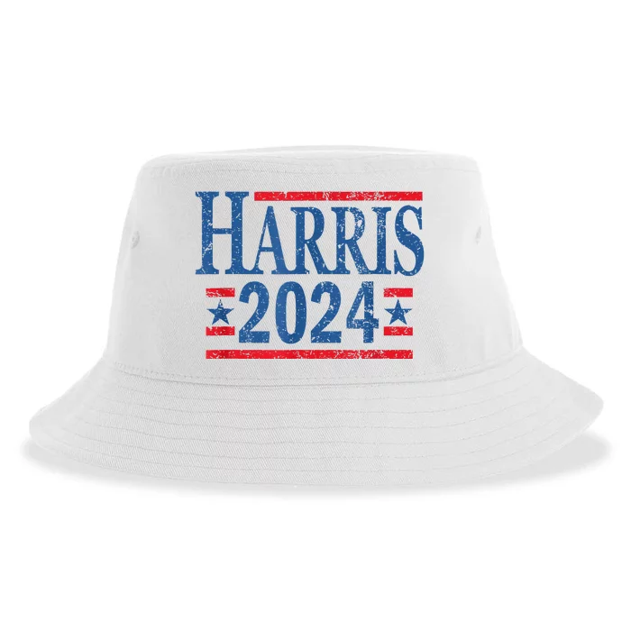 Vintage Kamala Harris 2024 Sustainable Bucket Hat