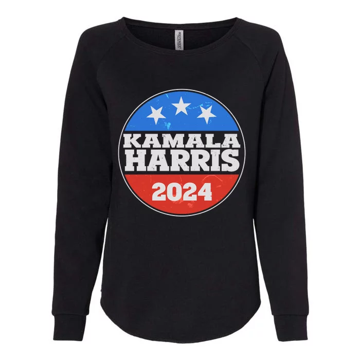 Vintage Kamala Harris 2024 Election Emblem Womens California Wash Sweatshirt