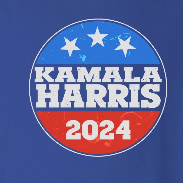 Vintage Kamala Harris 2024 Election Emblem Toddler Long Sleeve Shirt