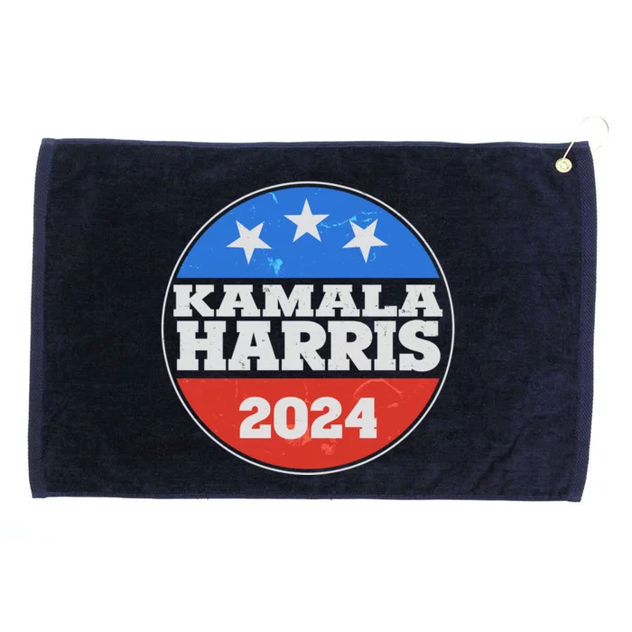 Vintage Kamala Harris 2024 Election Emblem Grommeted Golf Towel