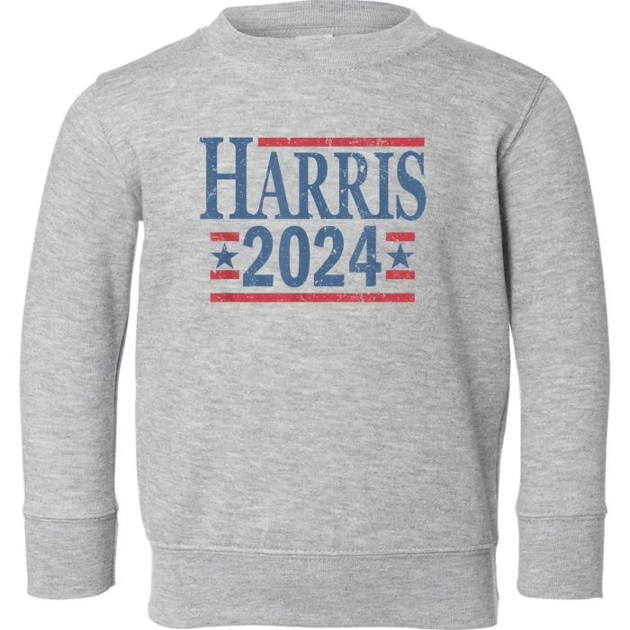 Vintage Kamala Harris 2024 Toddler Sweatshirt