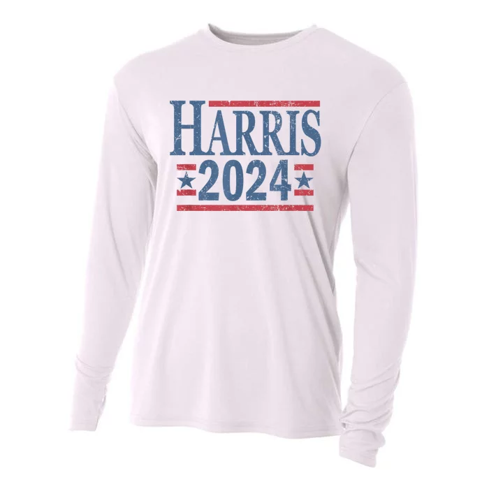 Vintage Kamala Harris 2024 Cooling Performance Long Sleeve Crew