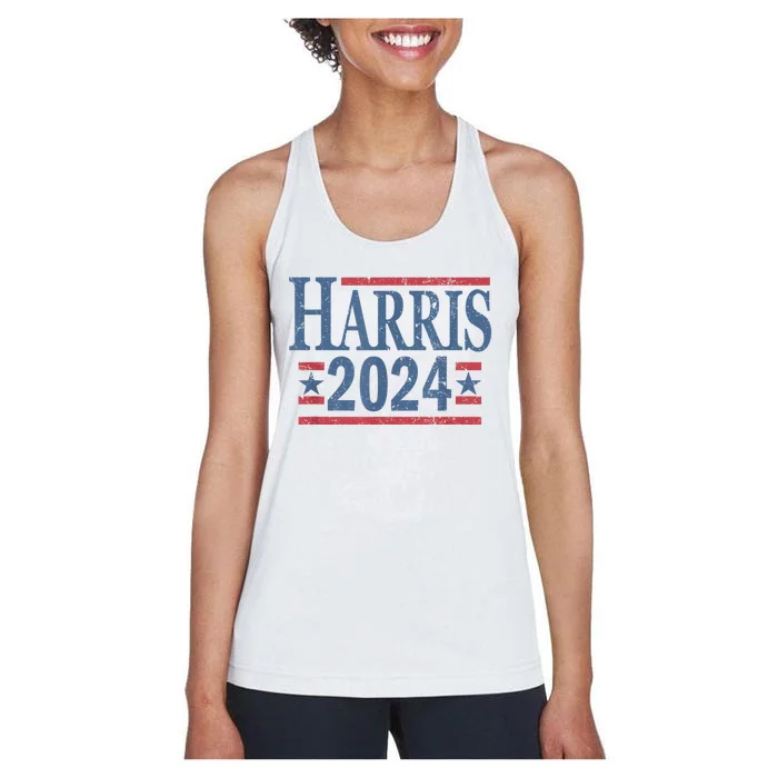 Vintage Kamala Harris 2024 Women's Racerback Tank