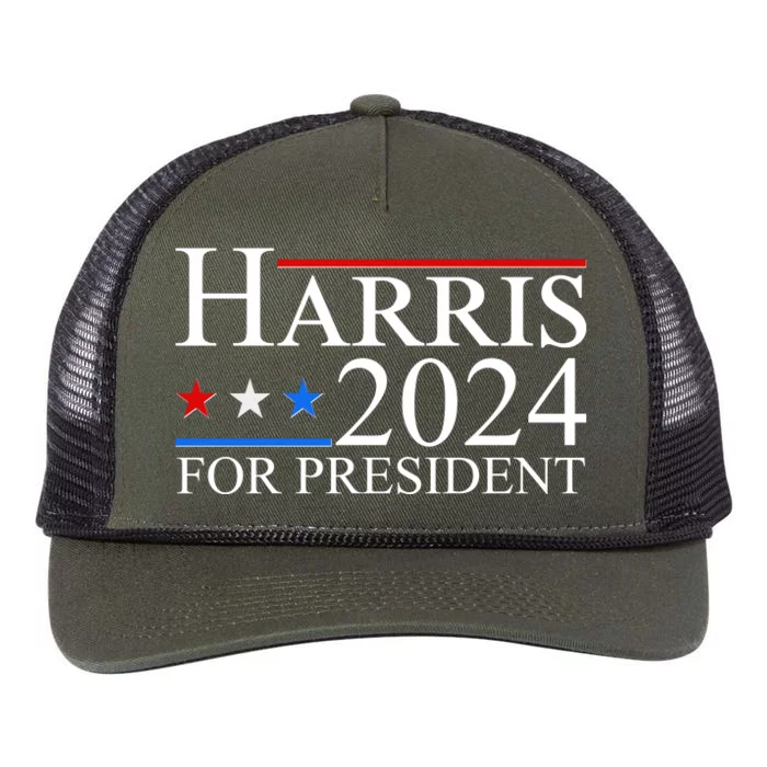 Vote Kamala Harris 2024 For President 2024 Election Retro Rope Trucker Hat Cap