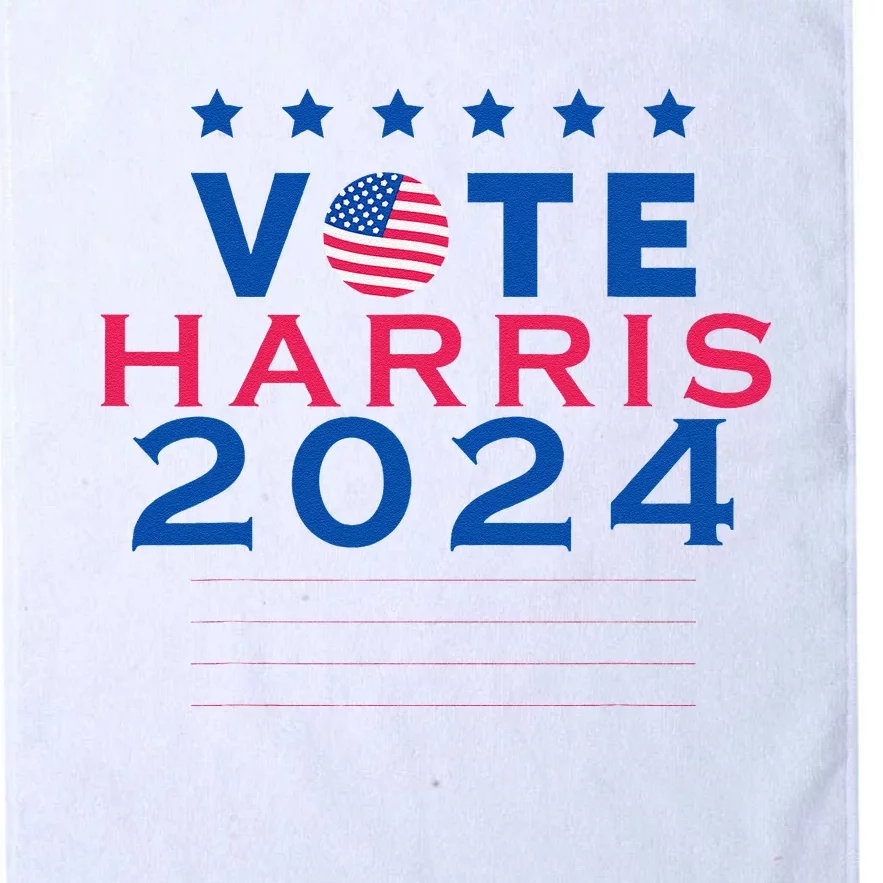 Vote Kamala Harris Harris 2024 Us Flag Democratic President Platinum Collection Golf Towel