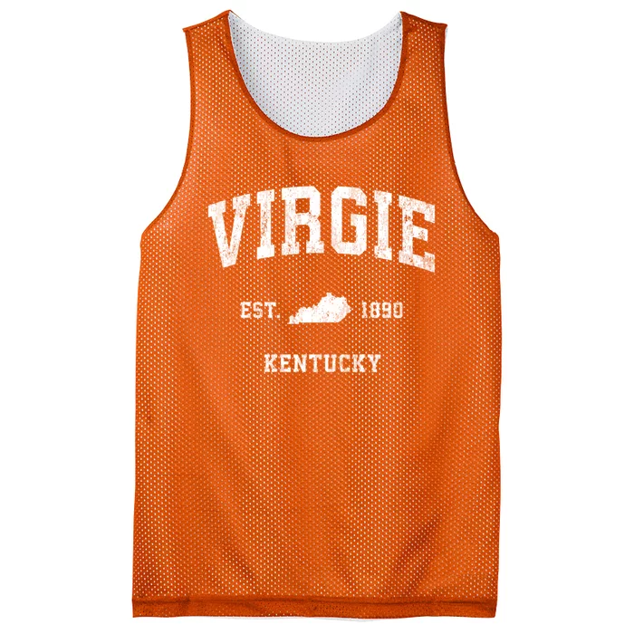 Virgie Kentucky Ky Vintage Athletic Mesh Reversible Basketball Jersey Tank