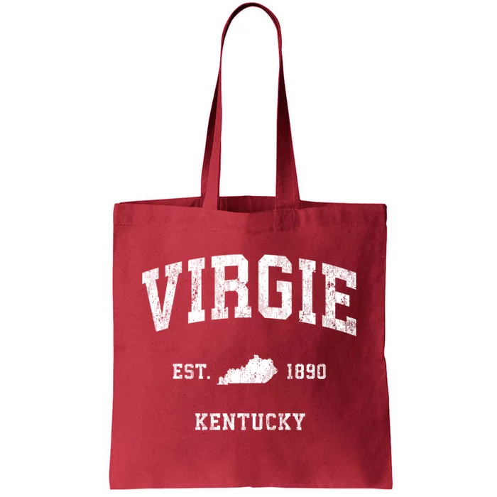 Virgie Kentucky Ky Vintage Athletic Tote Bag