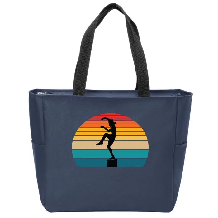 Vintage Karate Martial Arts Zip Tote Bag