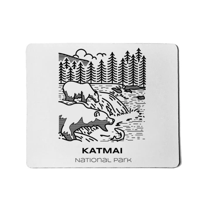 Vintage Katmai National Park Hike Mousepad