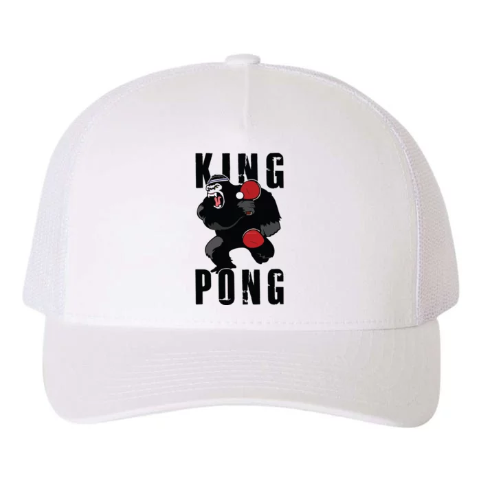 Vintage King Pong Ping Pong Table Tennis Player Game Gift Yupoong Adult 5-Panel Trucker Hat