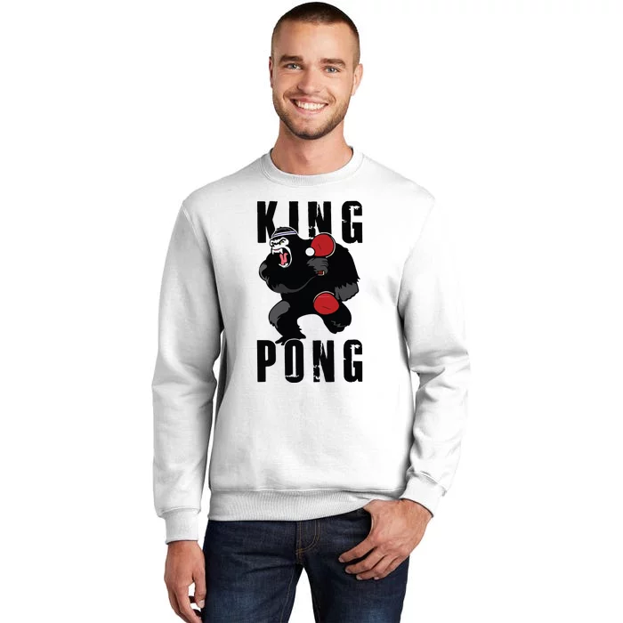 Vintage King Pong Ping Pong Table Tennis Player Game Gift Sweatshirt