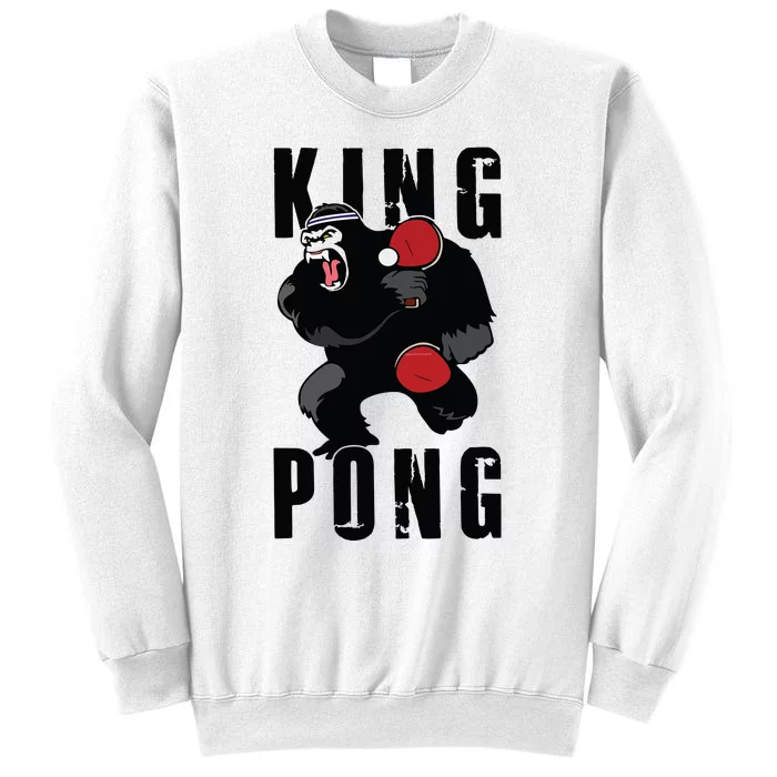 Vintage King Pong Ping Pong Table Tennis Player Game Gift Sweatshirt