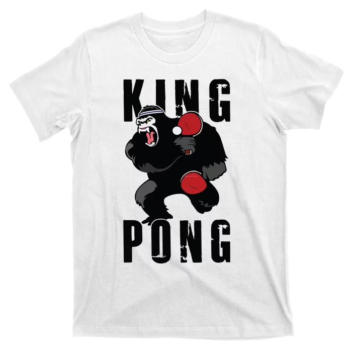 Vintage King Pong Ping Pong Table Tennis Player Game Gift T-Shirt