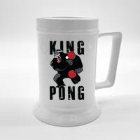 Vintage King Pong Ping Pong Table Tennis Player Game Gift Beer Stein