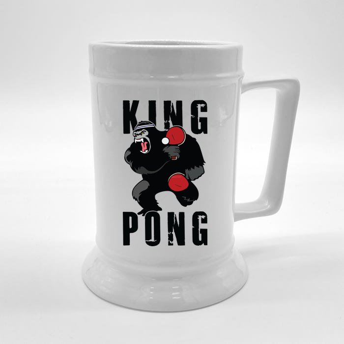 Vintage King Pong Ping Pong Table Tennis Player Game Gift Beer Stein