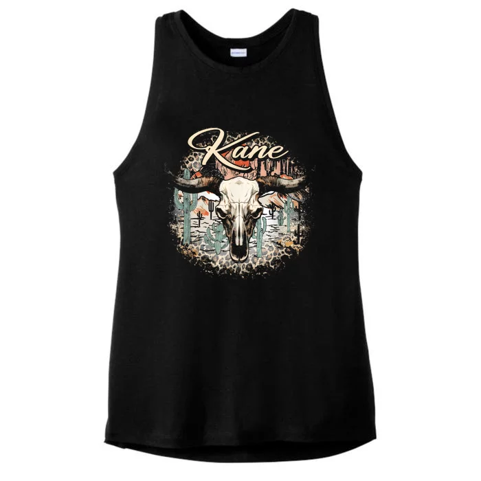 Vintage Kane Personalized Last Name Retro Custome Name Pride Ladies Tri-Blend Wicking Tank