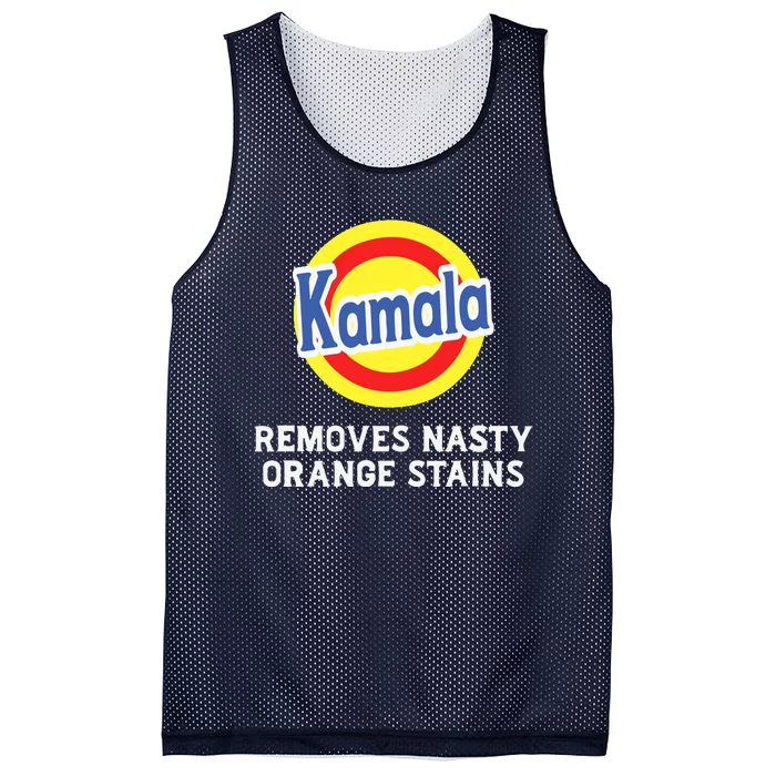 Vote Kamala Removes Nasty Orange Stains Detergent Funny Mesh Reversible Basketball Jersey Tank