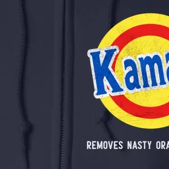 Vote Kamala Removes Nasty Orange Stains Funny Full Zip Hoodie