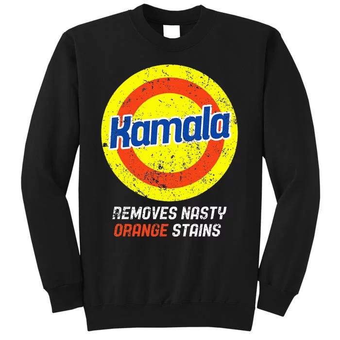 Vote Kamala Removes Nasty Orange Stains Funny Vintage Tall Sweatshirt