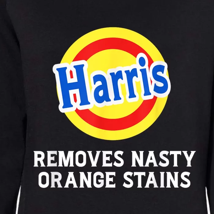 Vote Kamala Removes Nasty Orange Stains Detergent Funny Womens California Wash Sweatshirt