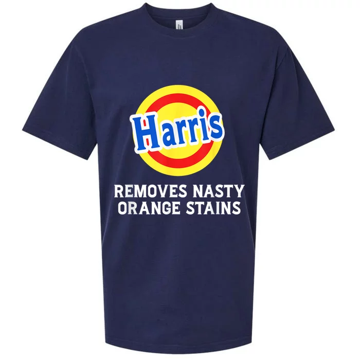 Vote Kamala Removes Nasty Orange Stains Detergent Funny Sueded Cloud Jersey T-Shirt