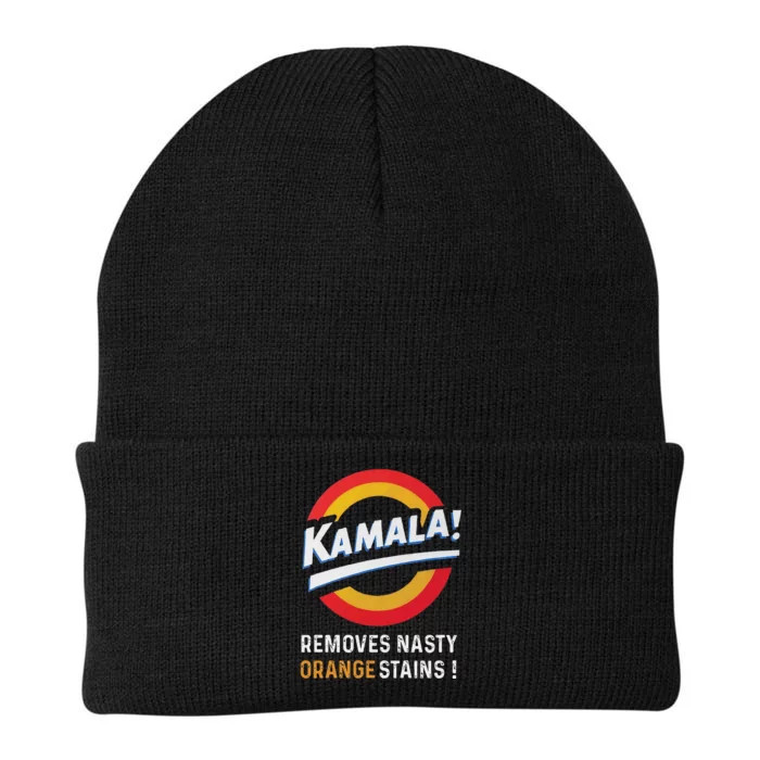 Vote Kamala Removes Nasty Orange Stains Funny Knit Cap Winter Beanie