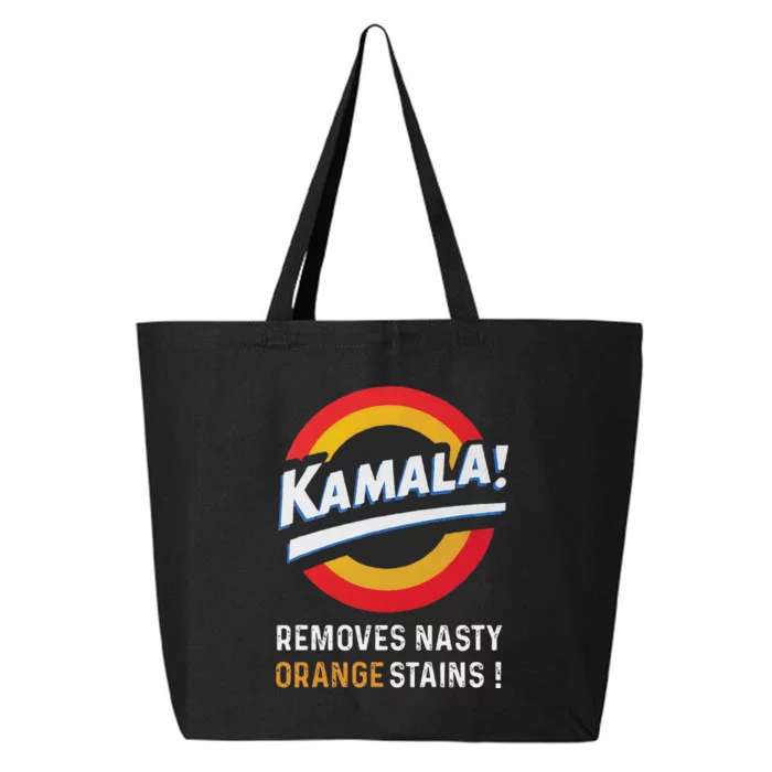 Vote Kamala Removes Nasty Orange Stains Funny 25L Jumbo Tote