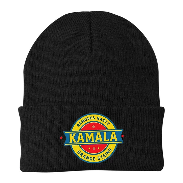 Vote Kamala Removes Nasty Orange Stains Funny Knit Cap Winter Beanie