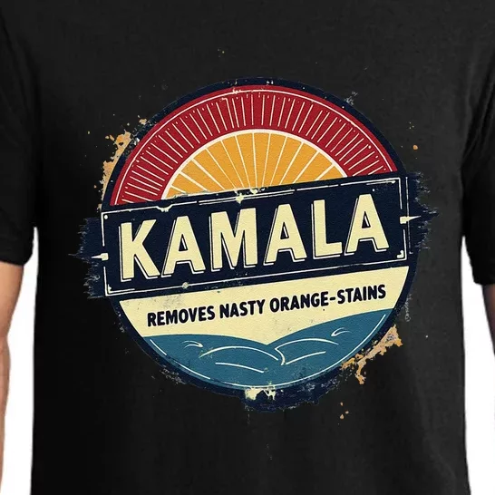 Vote Kamala Removes Nasty Orange Stains Funny Pajama Set