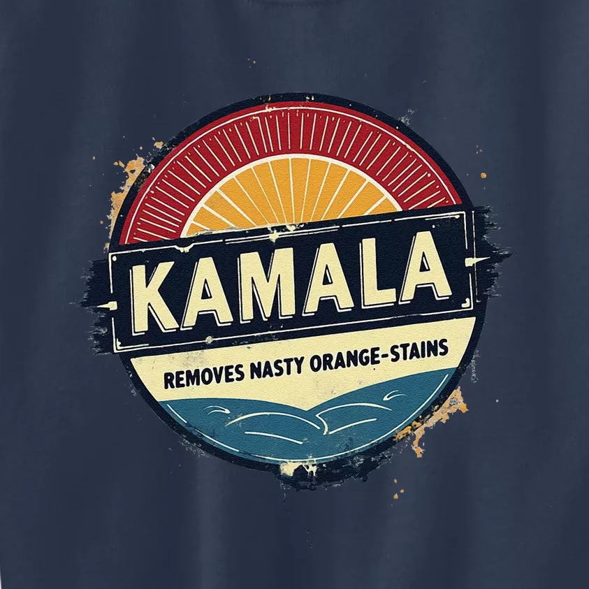 Vote Kamala Removes Nasty Orange Stains Funny Kids Sweatshirt