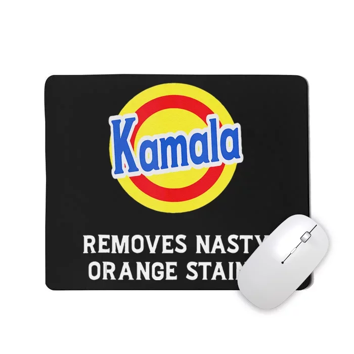 Vote Kamala Removes Nasty Orange Stains Detergent Mousepad