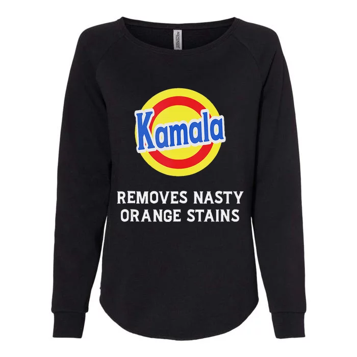 Vote Kamala Removes Nasty Orange Stains Detergent Womens California Wash Sweatshirt