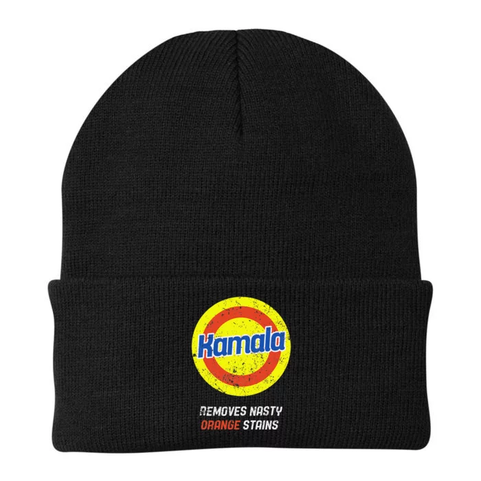 Vote Kamala Removes Nasty Orange Stains Funny Vintage Knit Cap Winter Beanie