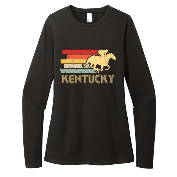 Vintage Kentucky Retro Horse Racing Derby Gift Womens CVC Long Sleeve Shirt