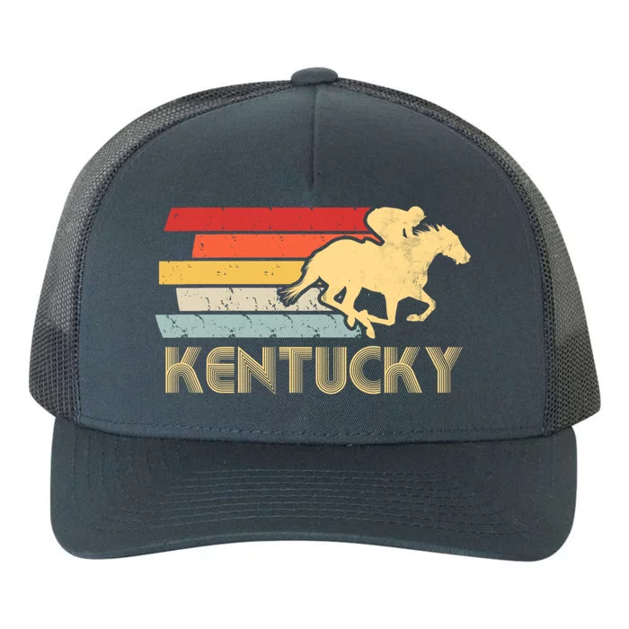 Vintage Kentucky Retro Horse Racing Derby Gift Yupoong Adult 5-Panel Trucker Hat