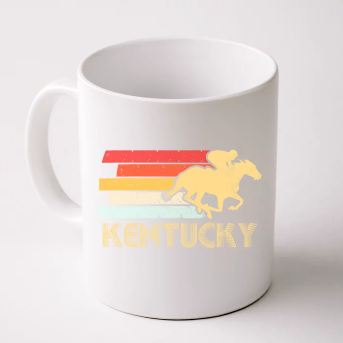 Vintage Kentucky Retro Horse Racing Derby Gift Front & Back Coffee Mug