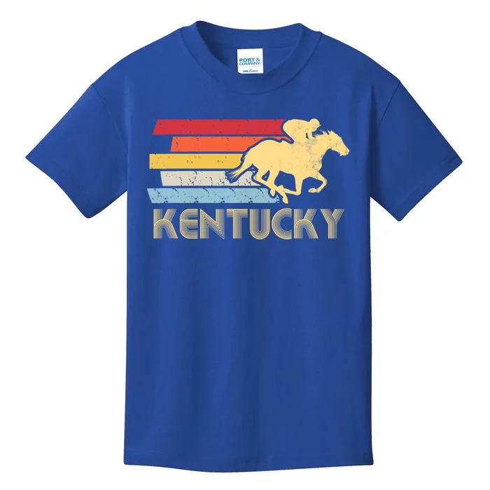 Vintage Kentucky Retro Horse Racing Derby Gift Kids T-Shirt