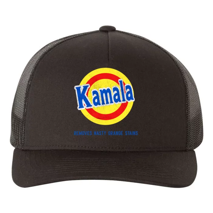 Vote Kamala Removes Nasty Orange Stains Funny Yupoong Adult 5-Panel Trucker Hat