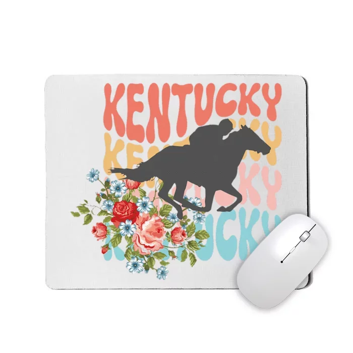 Vintage Kentucky Retro Horse Racing Derby Mousepad