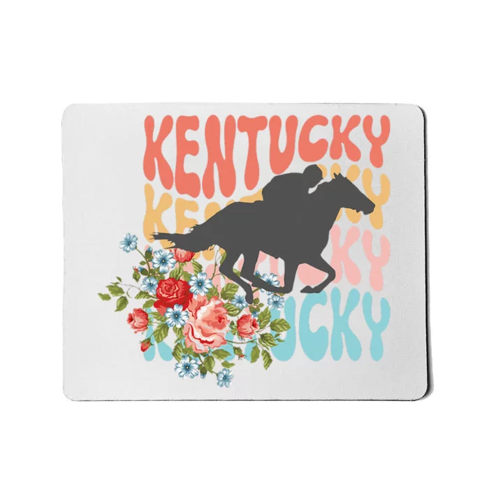 Vintage Kentucky Retro Horse Racing Derby Mousepad