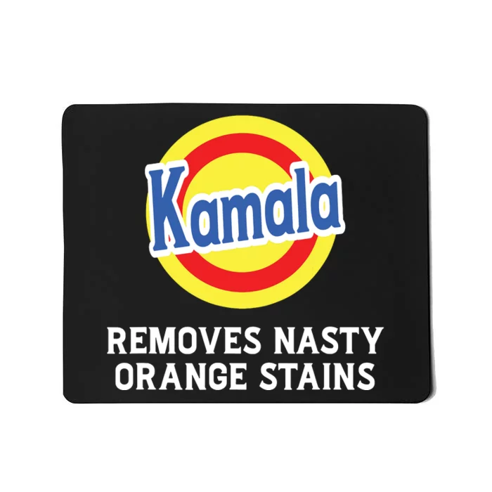 Vote Kamala Removes Nasty Orange Stains Detergent Funny Mousepad