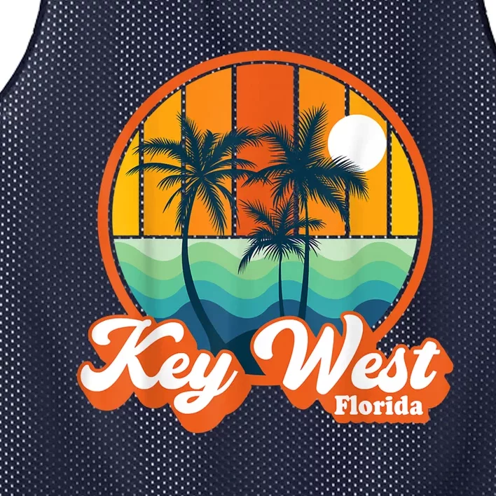 Vintage Key West Florida Keys Retro 70s Beach Vacation Mesh Reversible Basketball Jersey Tank