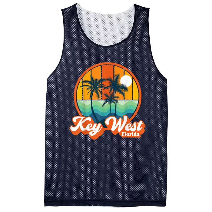 Vintage Key West Florida Keys Retro 70s Beach Vacation Mesh Reversible Basketball Jersey Tank