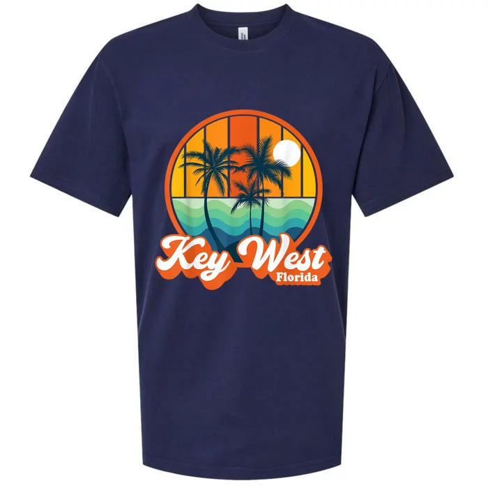 Vintage Key West Florida Keys Retro 70s Beach Vacation Sueded Cloud Jersey T-Shirt