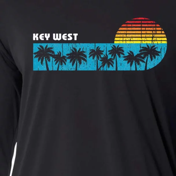 Vintage Key West Florida Keys Vacation Souvenir Cooling Performance Long Sleeve Crew